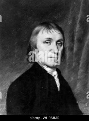 Joseph Priestley (1733-1804), englischer Chemiker und Unitarian Minister. Von Ellen Sharples. Stockfoto