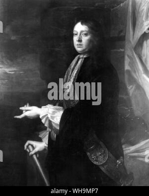 Sir William Penn (1644-1718), englischer Mitglied der Gesellschaft der Freunde (Quäker), in London geboren. Stockfoto