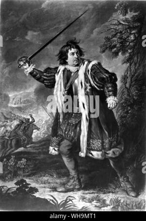 David Garrick (1717-1779), englischer Schauspieler als Richard III. Stockfoto
