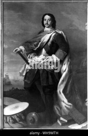 Peter (I) der Große von Russland (1672-1725), Zar von 1682. Stockfoto