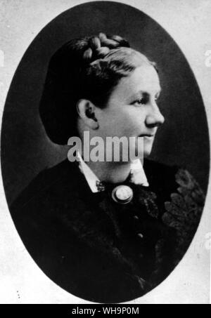 Maria Mason Fairbanks: "Wie lange leiden, dabei, als eine natürliche Mutter." Brief an seine Familie, 1868 - Foto aus Mark Twains Biographie - Foto von Mark Twains Biographie Stockfoto