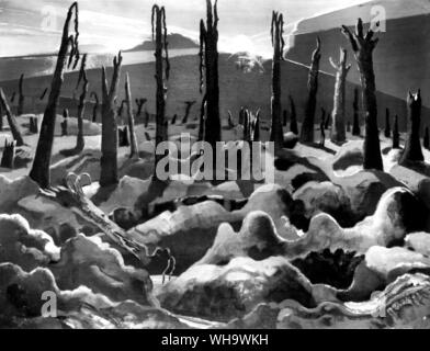 WW1/Art. Von Paul Nash, "Wir machen eine neue Welt'. Stockfoto