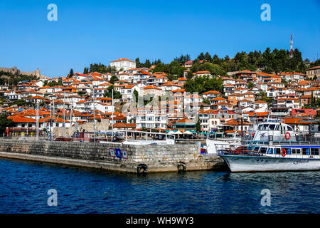Ohrid, UNESCO World Heritage Site, Mazedonien, Europa Stockfoto