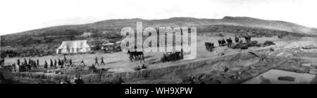 WW1: Vier Landungsbrücken, West Beach, Gallipoli. Italien. Stockfoto