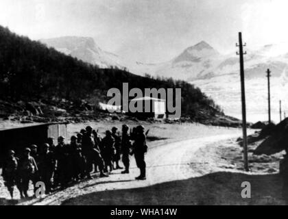 WW2: Soldaten in Polen. Stockfoto