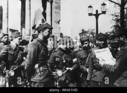 WW2: polnischen Krieg Bilder. Soldaten Stockfoto