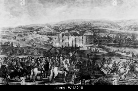 Die Schlacht am Boyne, 1. Juli 1690. Stockfoto