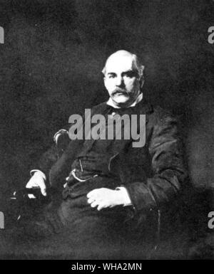 John Pierpont Morgan (1837-1913) - Malerei von Frank Holl, 1888 Stockfoto