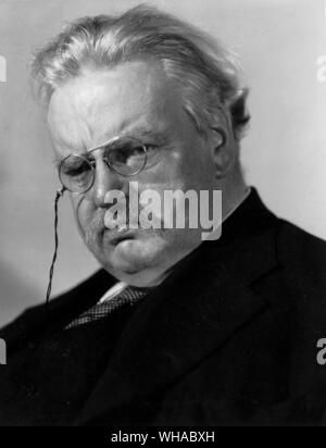 G K Chesterton. Katholische Schriftsteller mit großen Einfluss nicht nur über England byt Welt Stockfoto