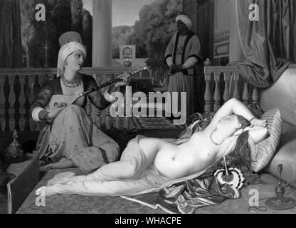 Jean Auguste Dominique Ingres. Odalisque & der Slave 1840 Stockfoto