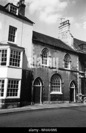 Alte Gebäude in St Marys Street Stamford Linconshire Stockfoto