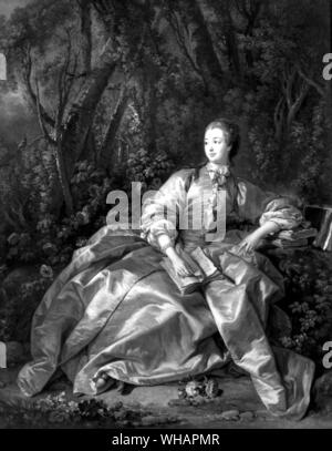 Mme de Pompadour Boucher. 1758 Stockfoto