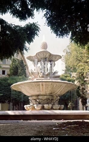 Die Gewässer von Rom durch H. v. Morton. Der Brunnen auf der Piazza dei Quiriti. Pl. 22, S. 167. Stockfoto