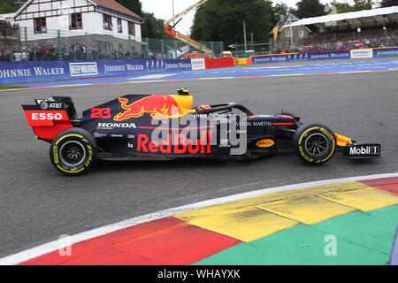 #23 Alexander ALBON, Thai, Red Bull Racing, RB 15, Honda RA619 H Motor Formel 1 Rennfahrer in der Formel 1 Johnnie Walker Grand Prix von Belgien 01.09.2019 Circuit de Spa-Francorchamps in Belgien | Verwendung weltweit Stockfoto