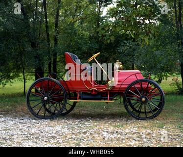 Verkehr Straße 1908. Zimmerman Modell B Stockfoto