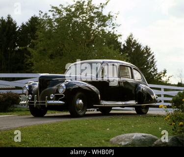 1940 Lincoln Zephyr V12-Limousine Modell 73. A.C.D Museum Stockfoto