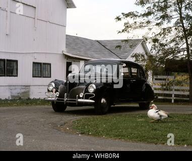 1940 Lincoln Zephyr V12-Limousine Modell 73. A.C.D Museum Stockfoto