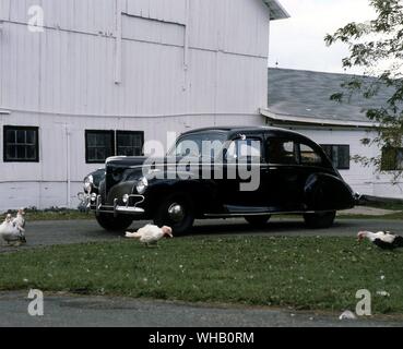 1940 Lincoln Zephyr V12-Limousine Modell 73. A.C.D Museum Stockfoto