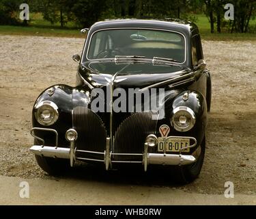 1940 Lincoln Zephyr V12-Limousine Modell 73. A.C.D Museum Stockfoto