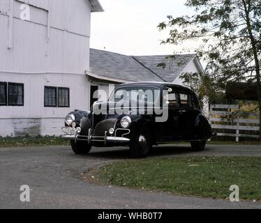 1940 Lincoln Zephyr V12-Limousine Modell 73. A.C.D Museum Stockfoto