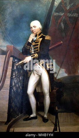 Vice Admiral Collingwood. National Maritime Museum. Admiral Cuthbert Collingwood, 1st Baron Collingwood (26. September 1748 - vom 7. März 1810) war ein Admiral der Royal Navy, bemerkenswerte als Partner mit Horatio Nelson in mehreren der Britischen Siege der Napoleonischen Kriege, und häufig als Nelson's Nachfolger in Befehle - Nelson in der Schlacht von Trafalgar. Stockfoto