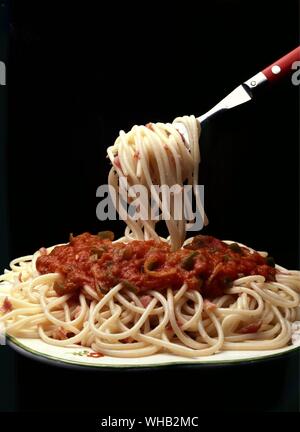 Spaghetti alla Bolognese. Stockfoto