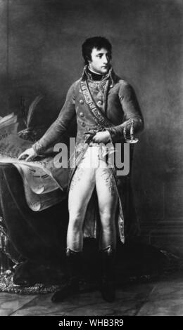 Malerei von General Napoleon Bonaparte, Ersten Konsul. 1802. Stockfoto