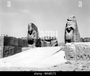 Hethiter - die Ruinen von Huttusus - Ähnlich der Lion Gate bei Hattusa (hattuscha) in den Ruinen der hethitischen Reiches in der Nähe der Stadt Boğazkale, nord-östlich Zentralanatolien, Türkei.. . . Stockfoto