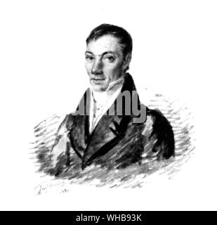 Robert Owen, 20. Mai 1829. Robert Owen (1771-1858), Waliser Sozialphilosoph und Reformator. Einer der Gründer des Sozialismus und der genossenschaftsbewegung. Stockfoto