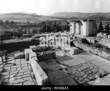 Palast des Minos, Knossos, Kreta, Griechenland Stockfoto