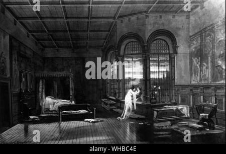 Set Design für Romeo und Julia Lyceum Irving 1895 Stockfoto