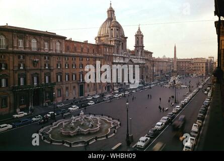 Die Piazza Navona in St. Peter in Rom. Stockfoto