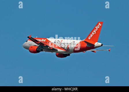 Easyjet Europa Airbus A319-100, Gatwick, GROSSBRITANNIEN Stockfoto