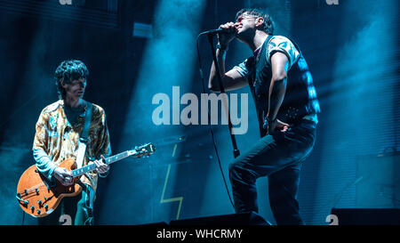 Julian Casablancas & Nic Valensi - der Anschläge Schlagzeile Electric Picnic Festival in Irland am Samstag, den 31. August 2019 Stockfoto