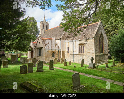 Die Kirche des Hl. Nikolaus in Beeston, Rutland. Zwischen 1086 und 1185 ist wahrscheinlich die älteste Kirche Englands kleinste Grafschaft errichtet Stockfoto