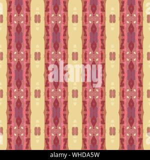 Bunte nahtlose Muster mit indisch rot, khaki und Dunkel mäßiger rosa Farben. Endlose Textur für Tapeten, Kreative oder Modedesign. Stockfoto