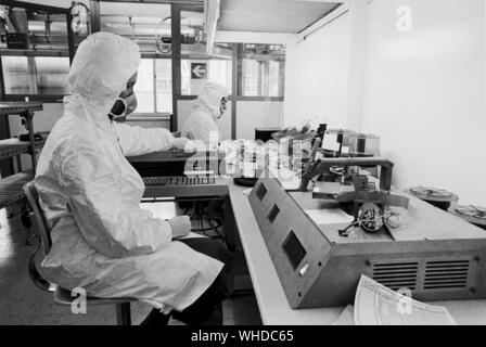 Olivetti in Ivrea (Italien), der Herstellung von Personal Computern (Jahr 1984) Stockfoto