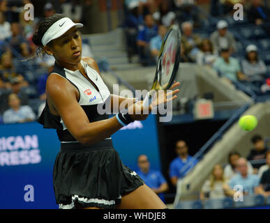 New York, USA. 2. September, 2019. . New York Flushing Meadows US Open 2019 02/09/19 Tag 8 Naomi in Osaka (JPN) in der vierten Runde Foto Anne Parker International Sport Fotos Ltd/Alamy leben Nachrichten Stockfoto