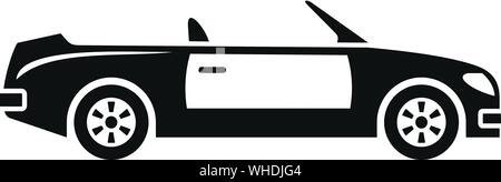 Sport Cabriolet Symbol. Einfache Abbildung: Sport Cabriolet vektor Symbol für Web Design auf weißem Hintergrund Stock Vektor