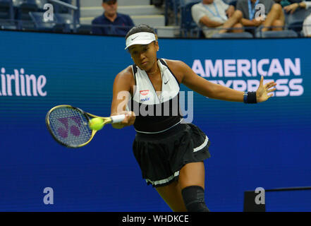 New York, USA. 2. September, 2019. . New York Flushing Meadows US Open 2019 02/09/19 Tag 8 Naomi in Osaka (JPN) in der vierten Runde Foto Anne Parker International Sport Fotos Ltd/Alamy leben Nachrichten Stockfoto