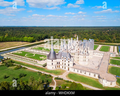 Chateau de Chambord ist die größte Burg in das Tal der Loire, Frankreich Stockfoto