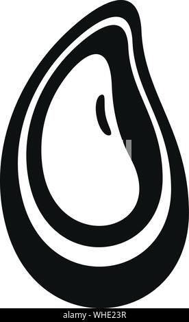Muscheln Symbol. Einfache Abbildung von Muscheln vektor Symbol für Web Design auf weißem Hintergrund Stock Vektor