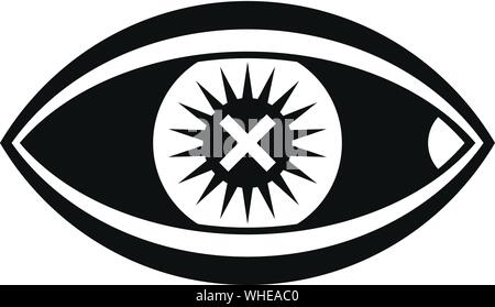 Verwechseln menschliche Auge Symbol. Einfache Illustration des menschlichen Auges vektor Symbol für Web Design auf weißem Hintergrund verwechseln Stock Vektor