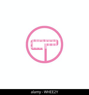 Schreiben cp logo Icon Design template Elemente Stock Vektor
