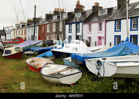 Bootswerft, Insel Whithorn, Dumfries and Galloway, Schottland, Großbritannien Stockfoto