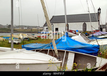 Bootswerft, Insel Whithorn, Dumfries and Galloway, Schottland, Großbritannien Stockfoto