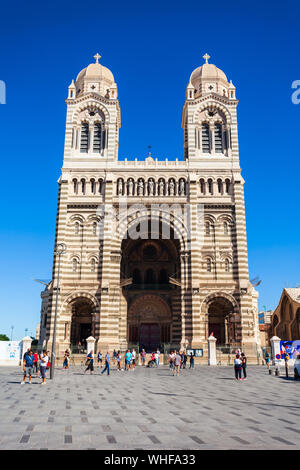 MARSEILLE, Frankreich, 23. SEPTEMBER 2018: Marseille Kathedrale ist eine römisch-katholische Kirche und National Monument in Frankreich Marseille Stadt Stockfoto