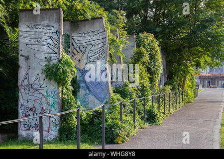 Gedenkstätte Berliner Mauer Stockfoto