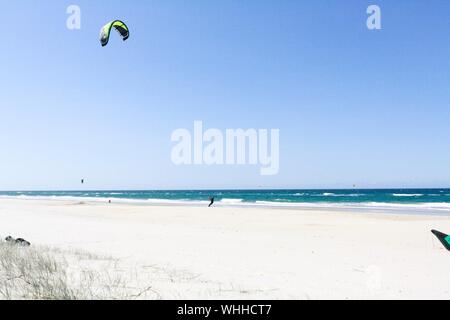Weiße Sandstrand "Miami" an der Gold Coast, Queensland, Australien. Stockfoto