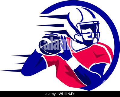 Vektor American Football Player Abbildung Stock Vektor
